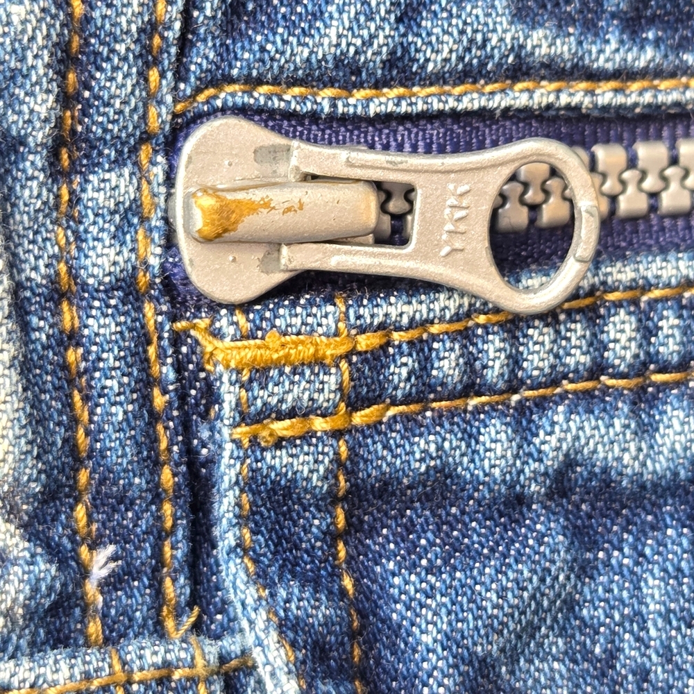 Squeeze Vintage 90s Women's Blue Denim Carpenter Overalls Size Small - Picture 11 of 14